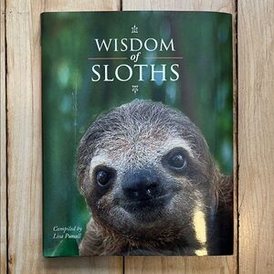 Wisdom of Sloths Book - Green Cover with Sloth Photo
